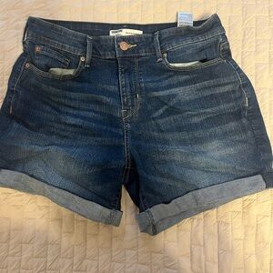 Signature by Levi Strauss Indigo Jean Shorts size 8W-W29